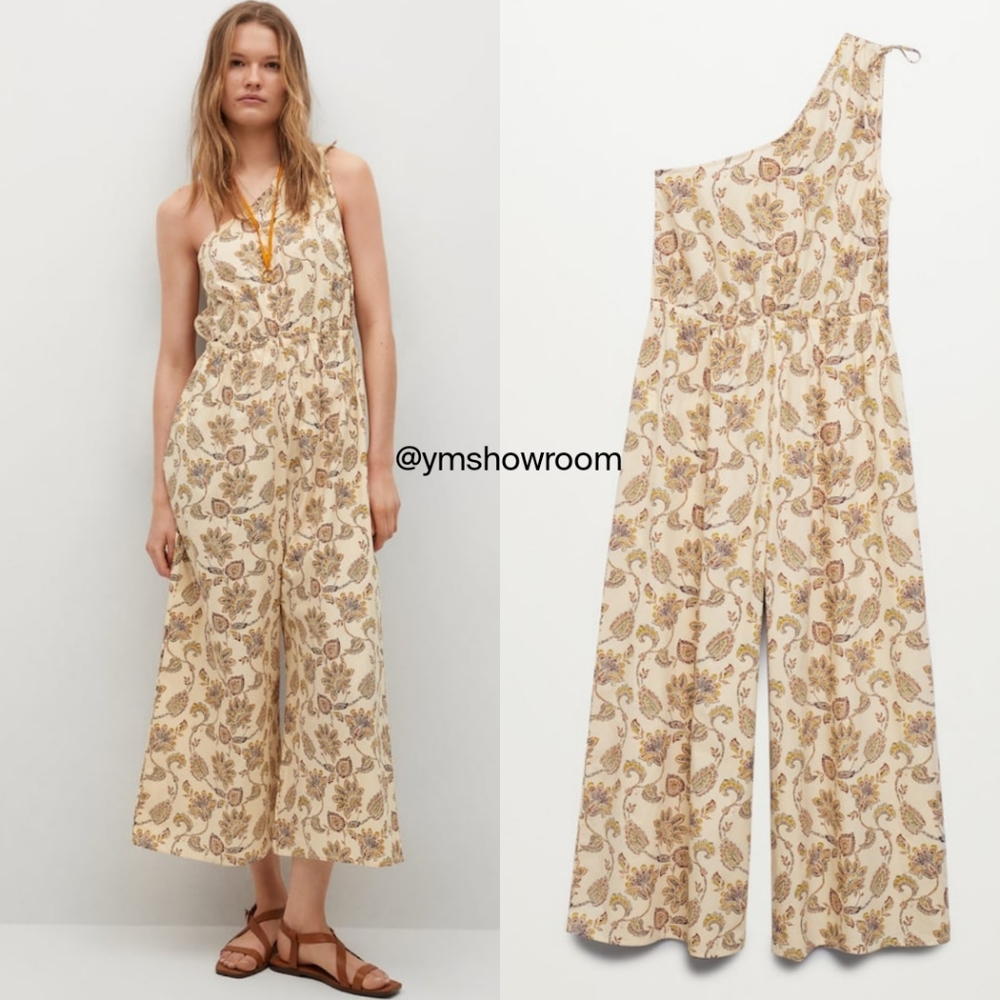 MANGO printed jumpsuit XL